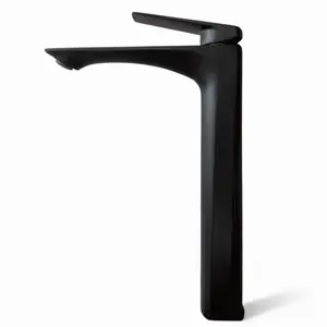 Mitigeur lavabo laiton 30 cm noir nf