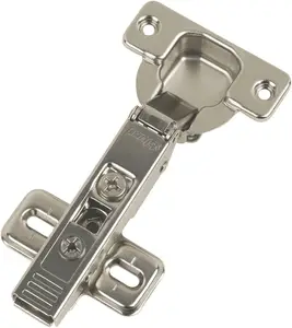 Charnière 3D coude chrome BLUM clip top blumotion stand. 110° nickele 71b3550 avec embase (0003)