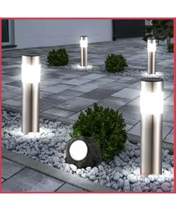 Borne solaire LEON LED 1W inox 1880856205
