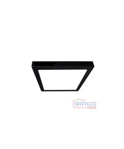 Panel LED noir apparent carré 6500K
