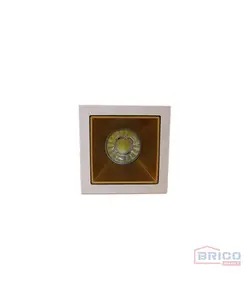 Spot carré blanc/doré 1516070001