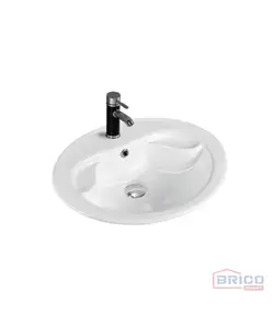 Vasque blanche avec savonnier 2280230302