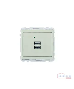 Mécanisme USB double marfil, JADE 1301130239
