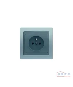 Prise 2P+T Gris argent JADE 1301130566
