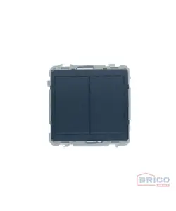 Mécanisme double interrupteur Anthracite, JADE 1301130074