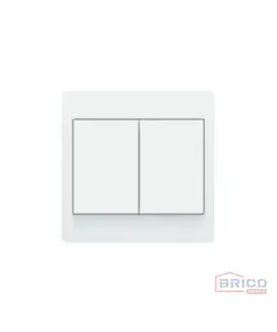 Interrupteur double blanc, MUSIK 1301150011