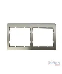 Plaque double Gris argent, JADE 1301130455