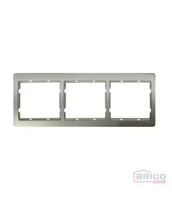 Plaque triple Gris argent, JADE 1301130459