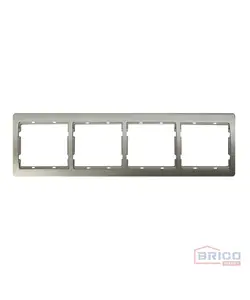 Plaque quadruple gris argent, JADE 1301130457