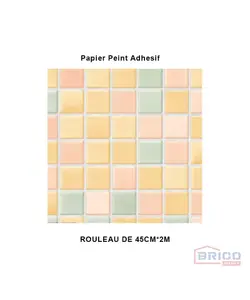 Papier peint auto-adhésif (carreaux colorés) 7837050021