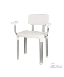 Chaise pour salle de bain Cappadoce avec support de dos et bras 7180120559A