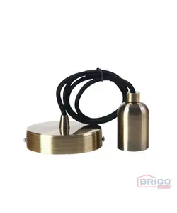 Suspension luminaire en aluminium Deva noire 1880486403