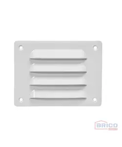 Grille d'aération en métal blanc (140X105mm) 2180220911W