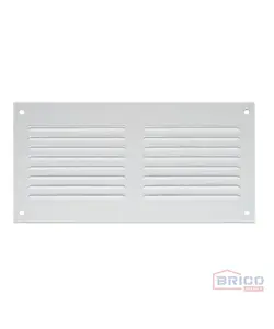 Grille d'aération en métal blanc(200X100mm) 2180220924W