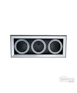Spot Led argenté triple, encastrable 1880830130