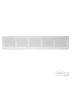 Grille d'aération rectangulaire en métal blanc,(500*100mm) 2180220927