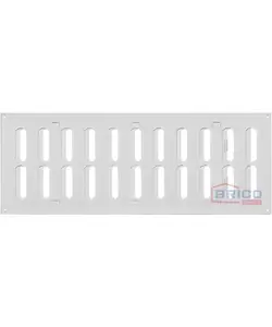 Grille d'aération ajustable en métal blanc, (400*100mm) 7180220925
