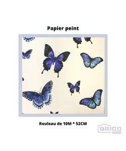 Papier peint papillon bleu 7837050057