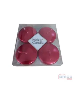Bougie Horizon ronde (4 pièces )