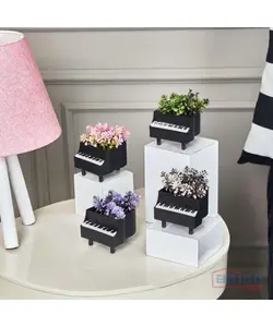 Fleurs artificielles en pot piano 7880127546