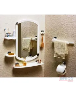 Ensemble salle de bain (6 pièces+ miroir)