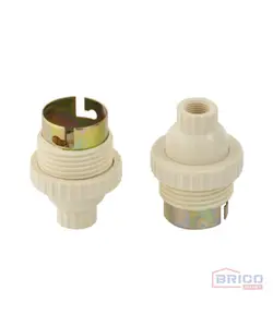Douille pour lampe B22 simple bague 1601040010