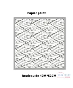 Papier peint mikado black/withe 7837050076