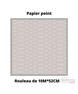 Papier peint noukies faux-uni taupe 7837050078