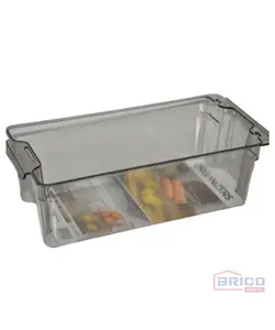 Organisateur empilable noir transparent (33.3*21*10 CM) 7394020002