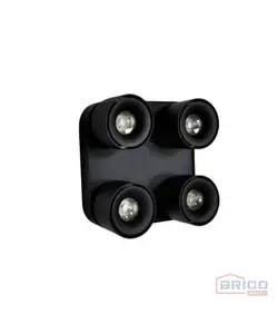 Spot LED CAM rond noire 1880830666