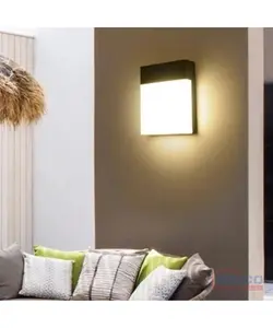 Applique luminaire murale Led Lame noire, 7W, IP54