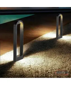 Borne LED arc noire 10W, IP54