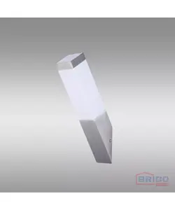 Applique luminaire inclinee led Castilla Inox + LAMPE LED A60 1880850167