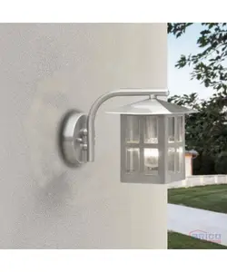 Applique luminaire murale led Tolede Inox + Lampe led A60 1880850164