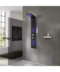 Colonne de douche noire 88 A/LED 2880221101