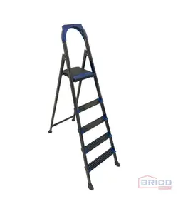 Echelle leo en acier bleu