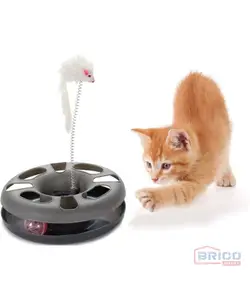 Roue souris verticale grise pour chat 7842030068