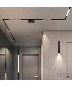 Rail magnetique encastre