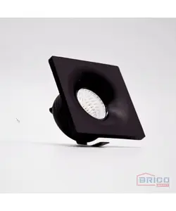 Spot LED pour niche carré - Noir