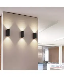 Applique Murale Vildo Noire+Lampe LED IP54 1880850267