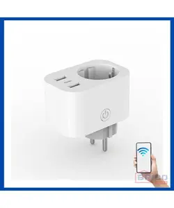 Prise Connectée Wifi 16A avec 2 ports USB Type A + Type C 1880880001
