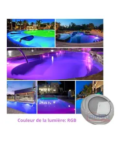 Projecteur Piscine LED Wave RGB+Télécommande 1880851253