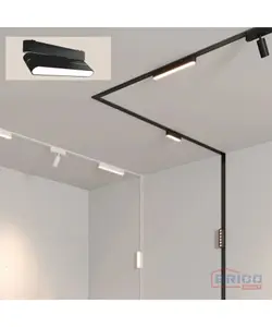 Spot LED Luton Réglable Noir Pour rail Magnétique UT25