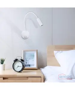 Applique Tête De Lit Bora blanche 3W-4000K 1880840321