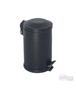 Poubelle vintage anthracite 5L - acier inoxydable 7180220373