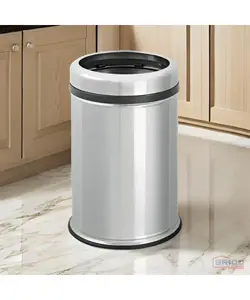 Poubelle 8L sans couvercle en acier inoxydable 7180220327