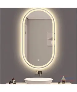 Miroir LED 60*100 cm, Cadre Doré-3000k 2480230660