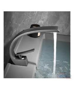 MITIGEUR LAVABO COURT VICTORIA GRIS 2380280664