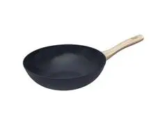Wok avec Couvercle Pyrex Cook & Care Noir 28 cm