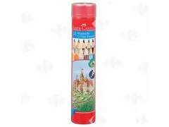 Boîtes de Crayons de Couleur Ronde Grand Modèle Faber Castell 12 unités
